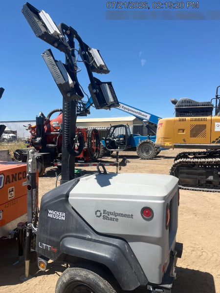2024 Wacker Neuson LTT4 Diesel, Kohler KDW702, Deep Sea Controller, Auto Start, LED 320W, Bypass Outlet, T3