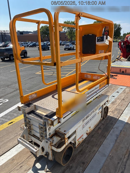 Custom Equipment HB-1430 <ul>
 <li>Hy-Brid Scissor Lift</li>
  <li>Platform capacity up to 670 lbs.</li>
  <li>Working height up to 20 ft</li>
  <li>Weighs under 1,700 lbs.</li>
  <li>Non-marking wheels </li>
</ul>