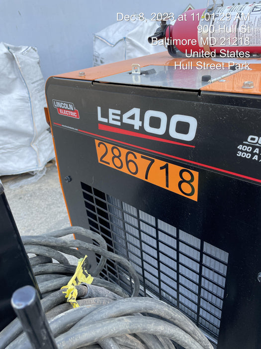 2022 Lincoln Electric LE400 Kubota V1505, Trlr, Cable Rack, Light Kit, ES Decals, T3