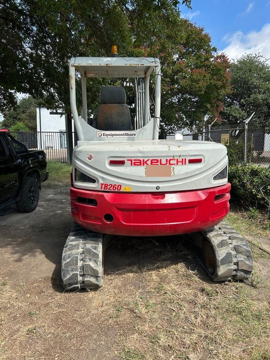 2019 Takeuchi TB260 Takeuchi TB260 Canopy w/Rubber Tracks, Auxiliary Hydraulics, Standard Blade, Manual QC