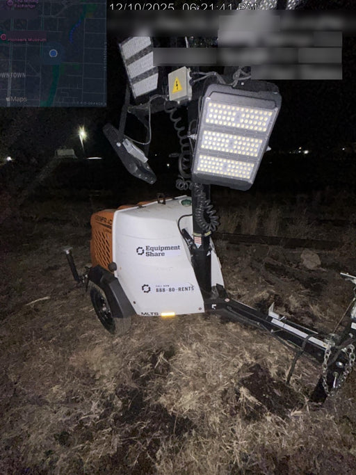 2023 Generac MLT2 Diesel, Flex Switch 120V Input, Powerzone Controller, 
(4) 320W LED Lights, 4kW Generator, 39.9 Gal Fuel Tank, 2" Ball, T3