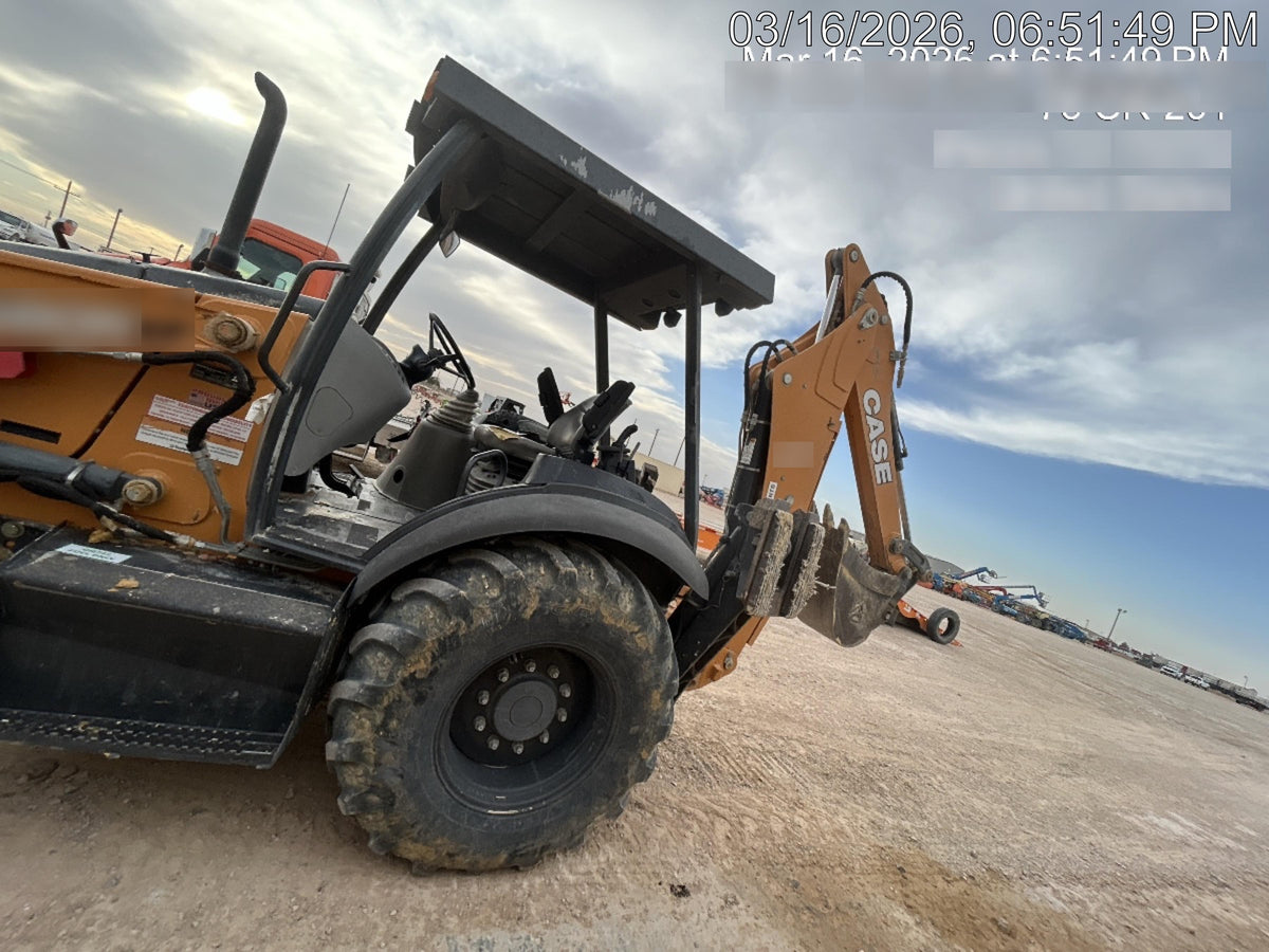 2019 Case 580N EP Canopy, 4WD, GP Front Bucket, Standard Stick, 1 Way Aux Hydraulics, ISO Controls