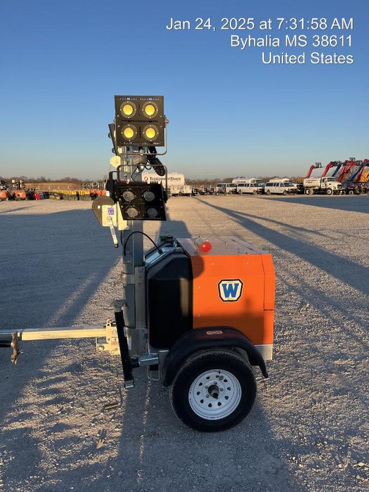 2025 Wanco WLTT-4MM4K Diesel, Mitsubishi L2E, 9.0HP @1800 rpm, Deep Sea Controller, Shore Power Plug, Auto Start, (4) 350W LED Floodlights, 4kW Generator, 60 Gal Fuel Tank, 2" Ball, T3