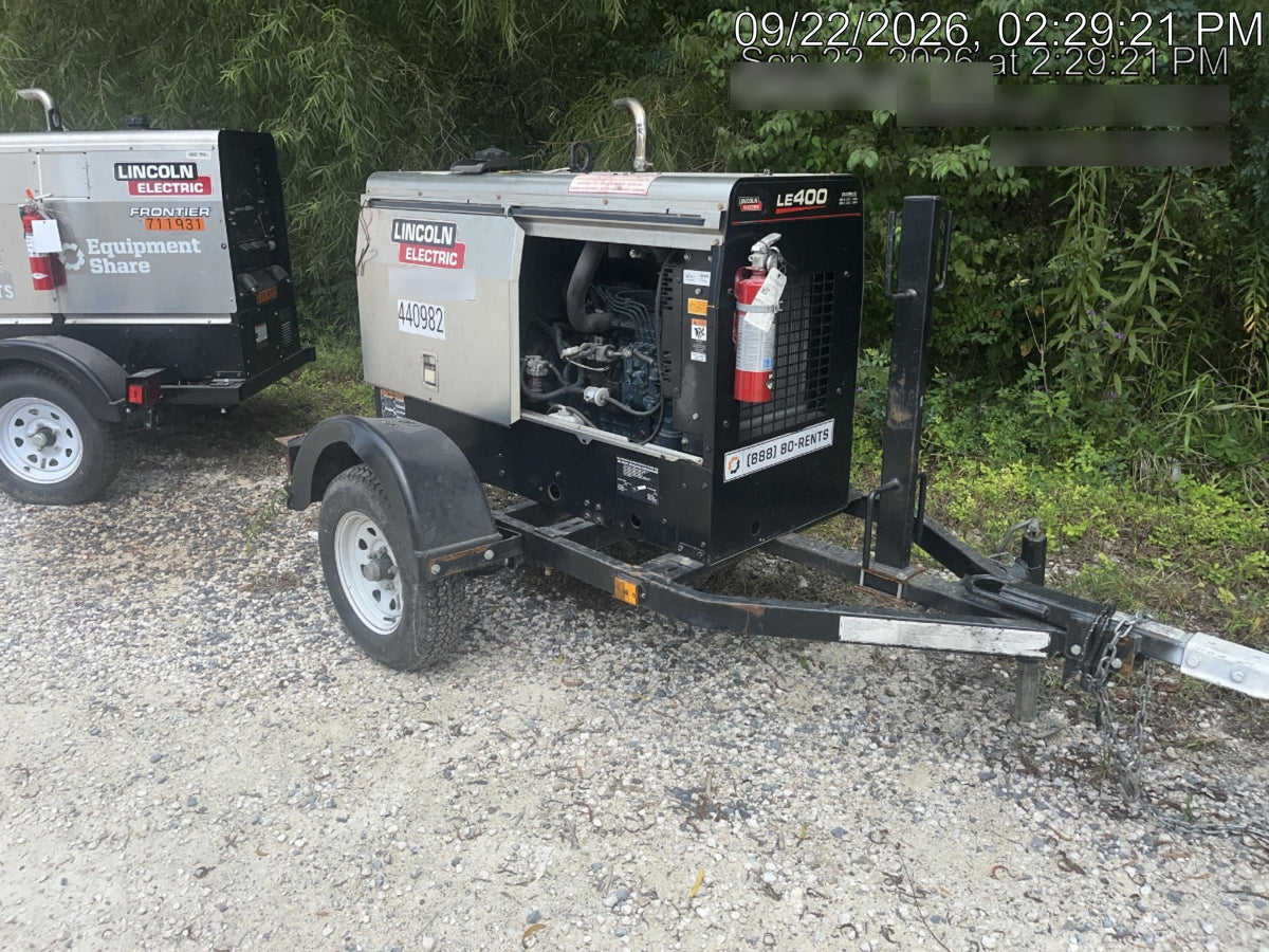 2024 Lincoln Electric LE400 Kubota V1505, Trlr, Cable Rack, Light Kit, ES Decals, T3