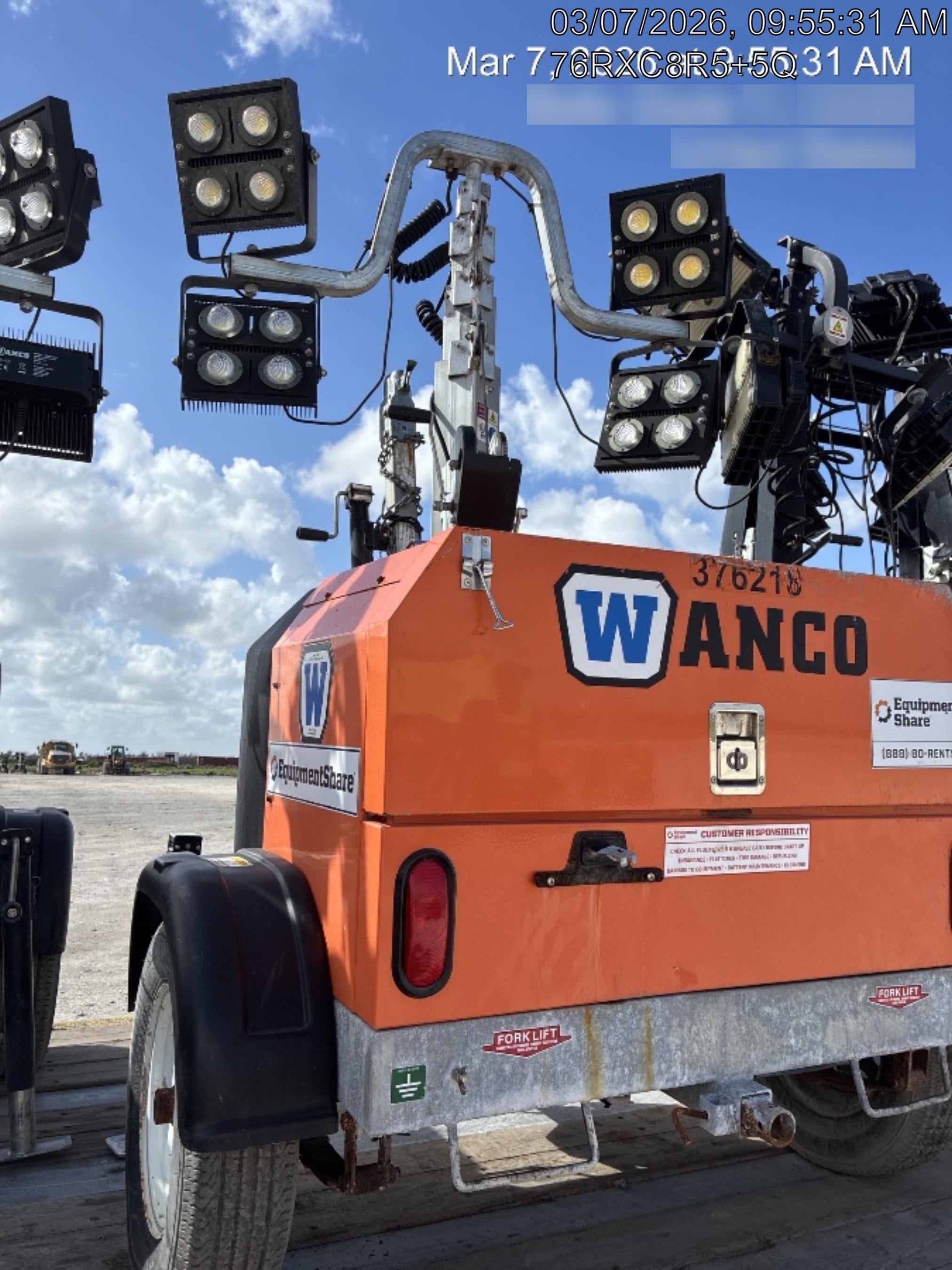 2023 Wanco WLTT-4MM4K Diesel, Deep Sea Controller, Shore Power Plug, Auto Start, (4) 350W LED Floodlights, 4kW Generator, 60 Gal Fuel Tank, 2" Ball, T3