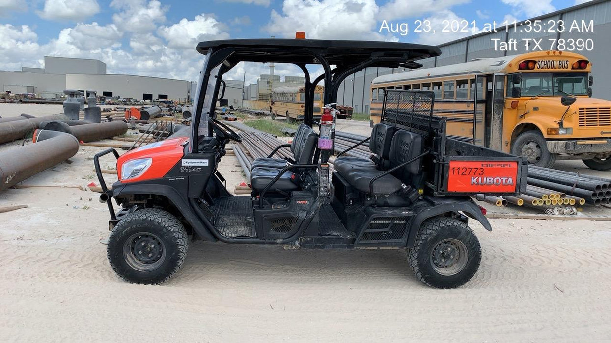 2020 Kubota RTV-X1140 4 Seat UTV, 4WD, Canopy, Standard Rental Spec