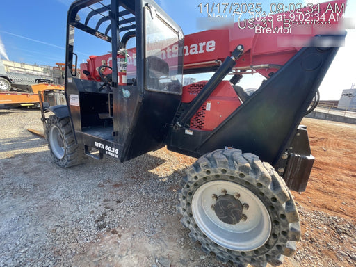 2019 Manitou MTA6034 Manitou MTA6034 Canopy, LED Work Lights, Solid Tires, Beacon, Auxiliary Hydraulics w/48" Carriage and 48" Forks