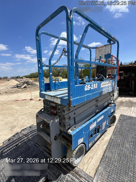 2019 Genie GS-1930 Fixed Rails with Chain Entry