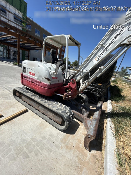 2019 Takeuchi TB260 Takeuchi TB260 Canopy w/Rubber Tracks, Auxiliary Hydraulics, Standard Blade, Manual QC