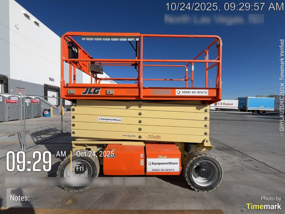 2019 JLG 4069LE Solid Non Marking Tires, Rotating Beacon