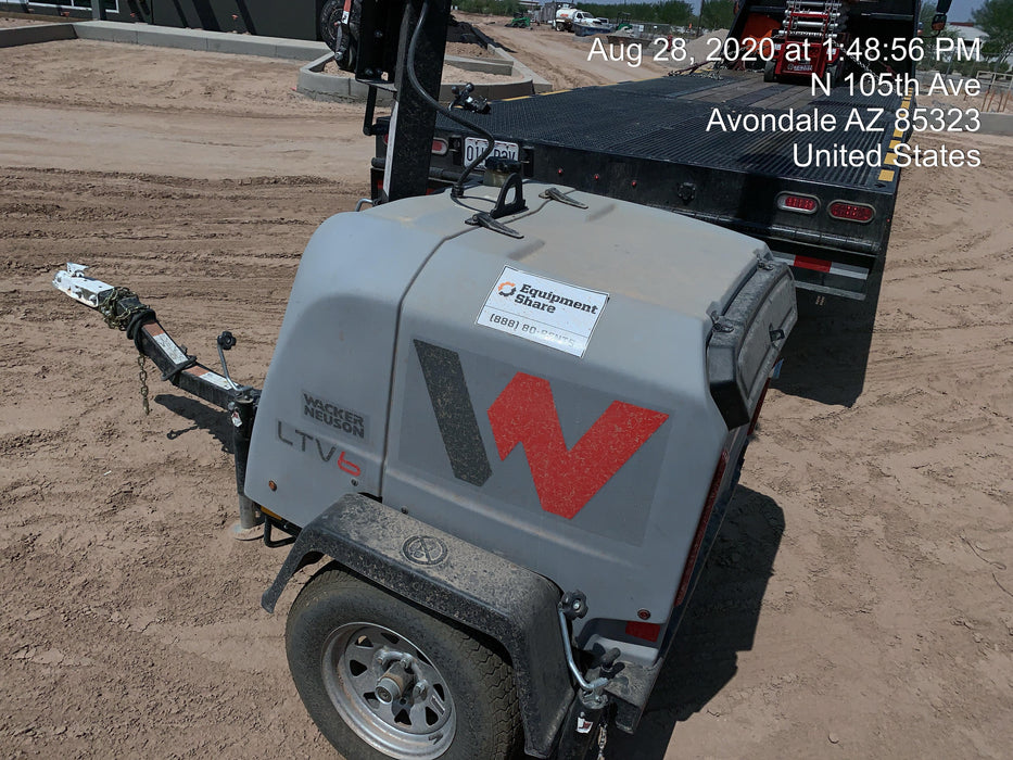 2019 Wacker Neuson LTV6K-LED Standard LED Towable Light Tower w/None