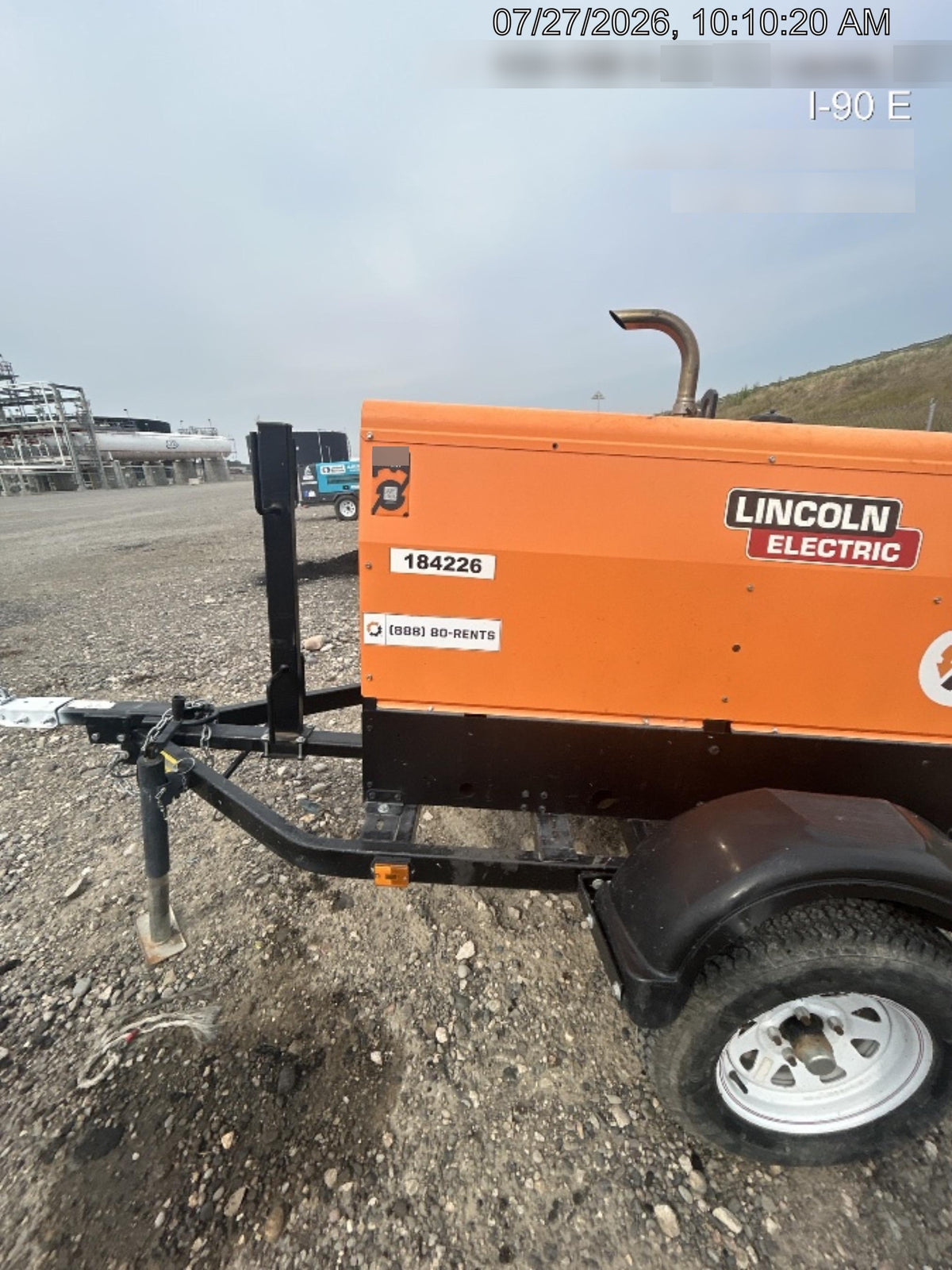 2021 Lincoln Electric Vantage 322 Vantage 322 Ready Pak 3 w/ Decals, ORANGE (includes trailer, cable rack, fender light kit) NO Telematics