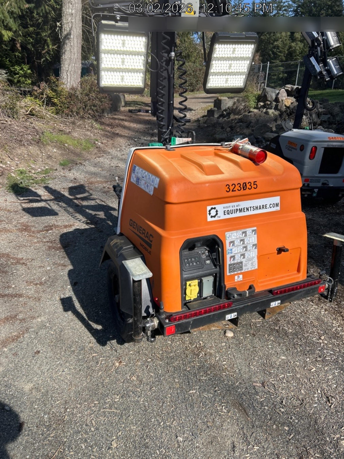 2023 Generac MLT2 Diesel, Flex Switch 120V Input, Powerzone Controller, (4) 320W LED Lights, 4kW Generator, 39.9 Gal Fuel Tank, 2" Ball, T3
