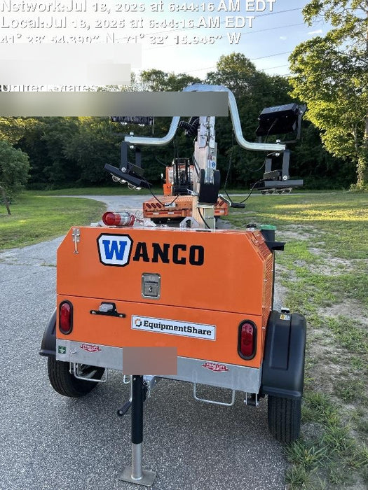 2024 Wanco WLTT-4MM4K Diesel, Deep Sea Controller, Shore Power Plug, Auto Start, (4) 350W LED Floodlights, 4kW Generator, 60 Gal Fuel Tank, 2" Ball, T3