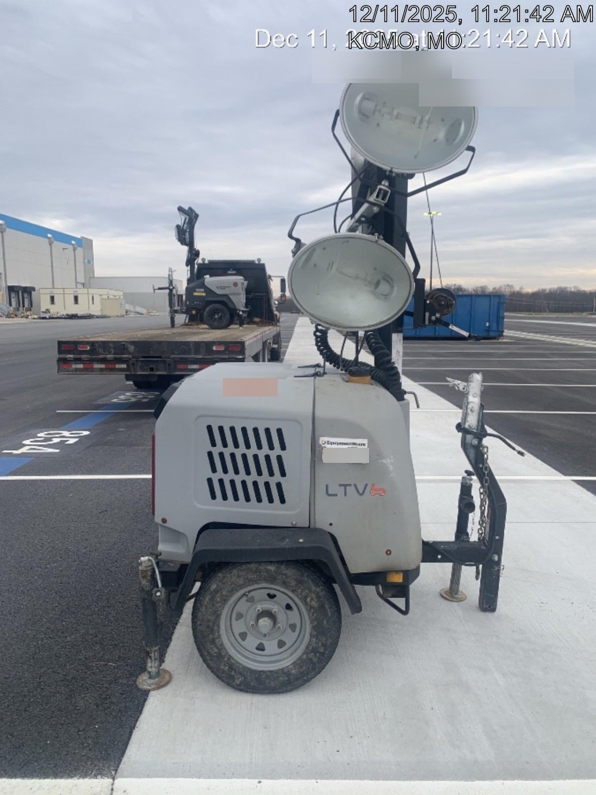 2019 Wacker Neuson LTV6L-MH Wacker Neuson LTV6L Mobile Light Tower w/Fuel Level Sensor Installed