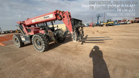 2018 Manitou MTA10055 Manitou MTA 10055 w/Open ROPS, Work Lights/Strobe, Aux Hyd, Solid Tires, Lift Hook, 66" Carriage, 60" Forks