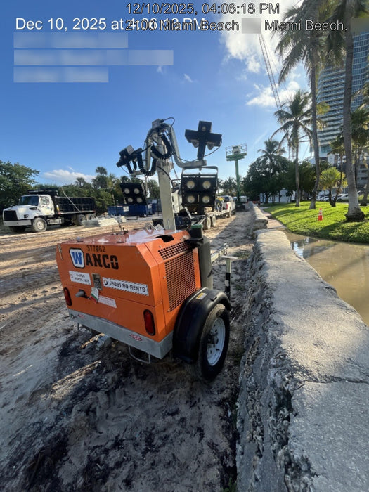 2023 Wanco WLTT-4MM4K Diesel, Deep Sea Controller, Shore Power Plug, Auto Start, (4) 350W LED Floodlights, 4kW Generator, 60 Gal Fuel Tank, 2" Ball, T3