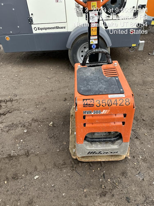 2023 Multiquip MV308GH Honda GX270, 18" Plate, Tachometer