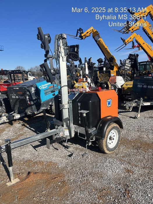 2025 Wanco WLTT-4MM4K Diesel, Mitsubishi L2E, 9.0HP @1800 rpm, Deep Sea Controller, Shore Power Plug, Auto Start, (4) 350W LED Floodlights, 4kW Generator, 60 Gal Fuel Tank, 2" Ball, T3