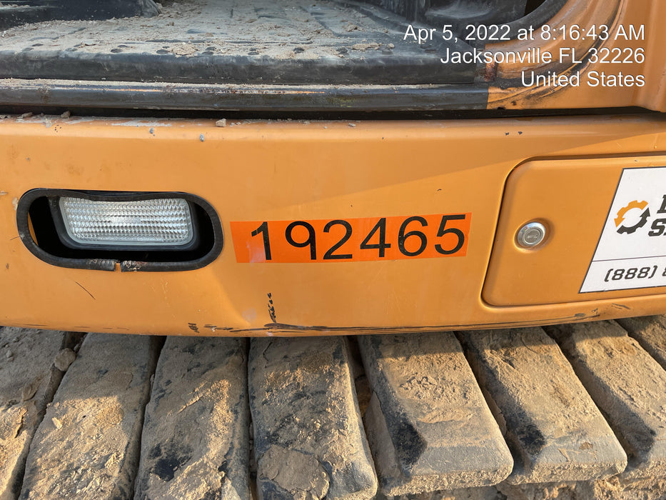 2015 Case CX80C CLOSED CAB, A/C, RUBBER TRACKS PADS, 7'-2" ARM