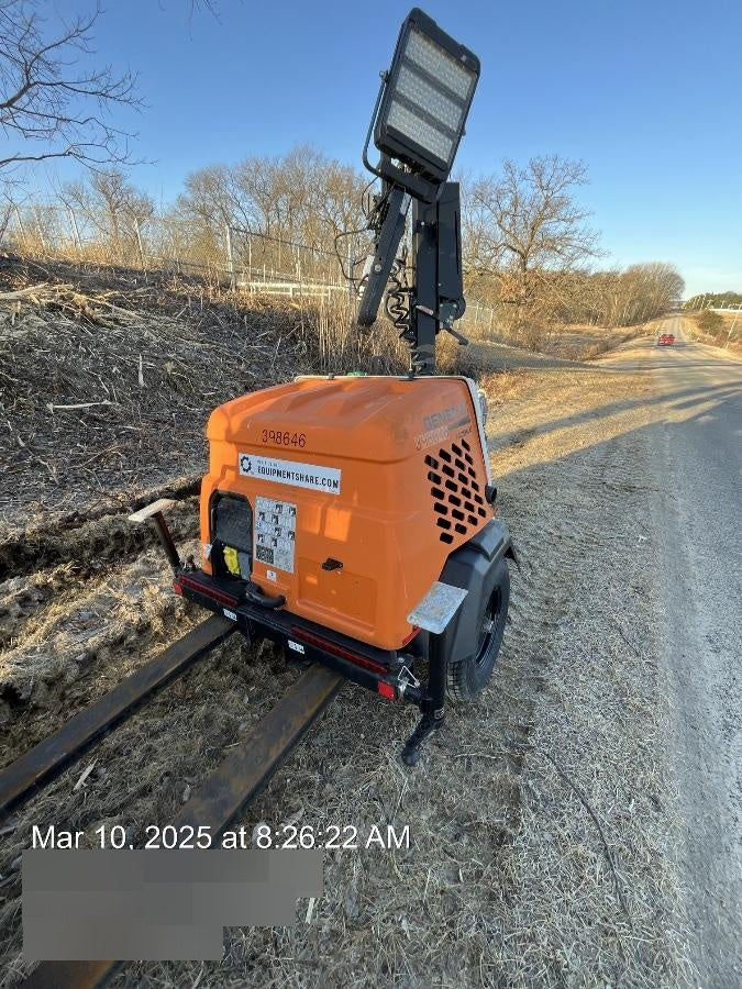 2024 Generac MLT2 Diesel, Flex Switch 120V Input, Powerzone Controller, 
(4) 320W LED Lights, 4kW Generator, 39.9 Gal Fuel Tank, 2" Ball, T3