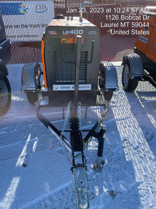 2022 Lincoln Electric LE400 Kubota V1505, Trlr, Cable Rack, Light Kit, ES Decals, T3