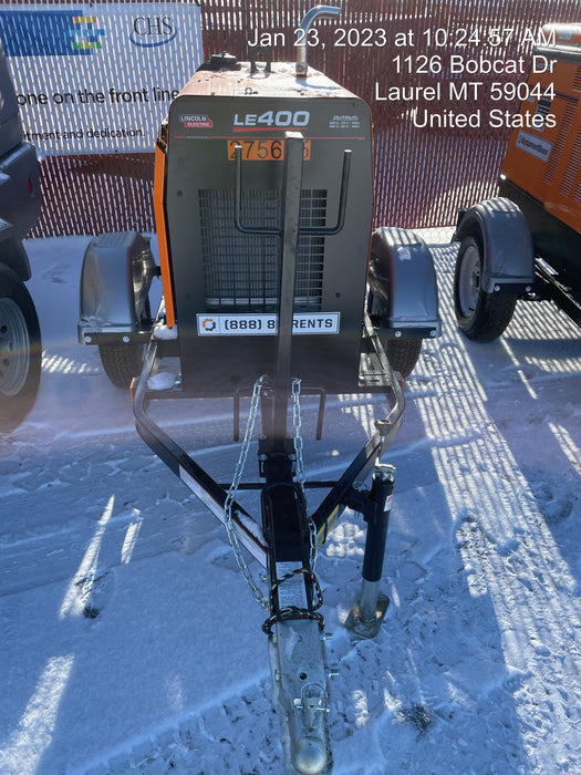 2022 Lincoln Electric LE400 Kubota V1505, Trlr, Cable Rack, Light Kit, ES Decals, T3