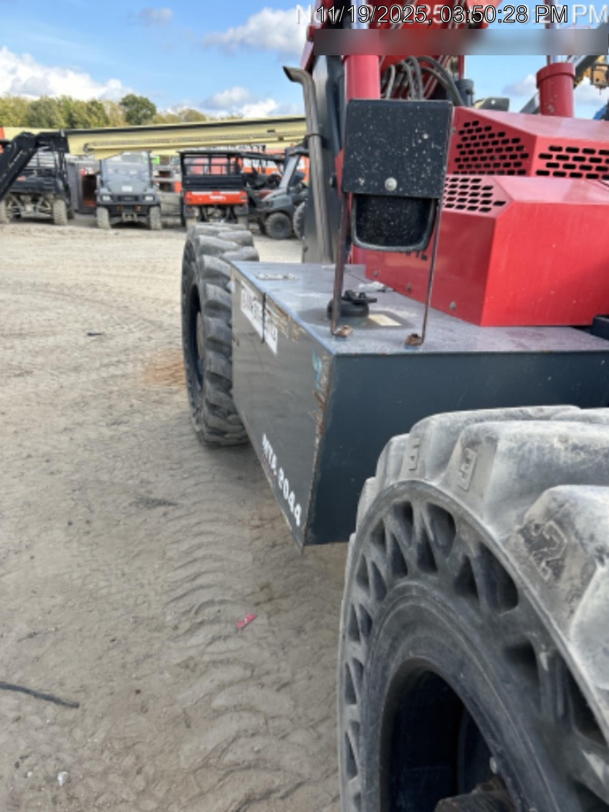 2018 Manitou MTA8044 MTA 8044 - 74 HP T4, Canopy, Worklights/Strobe, Beacon, 66" Carriage, 48" Forks, Solid Tires, Lift Hook, Aux Hydraulics