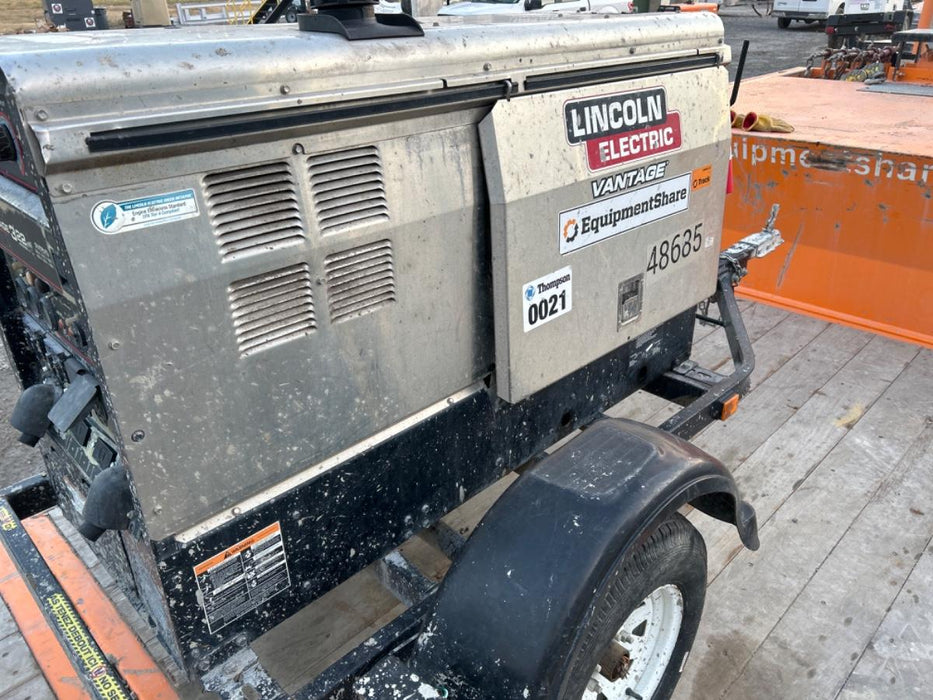 2019 Lincoln Electric Vantage 322 Ready-Pak 3, Two Wheel Trailer, Fender and Light Kit, Cable Rack