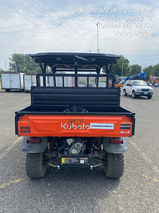 2022 Kubota RTV-X1140W-H Plastic Canopy, Windshield Acrylic Clear, LED Strobe Light, Wire Harness Kit, Back up Alarm