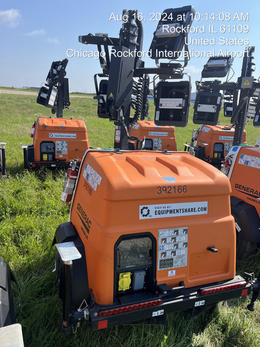 2024 Generac MLT2 Diesel, Flex Switch 120V Input, Powerzone Controller, 
(4) 320W LED Lights, 4kW Generator, 39.9 Gal Fuel Tank, 2" Ball, T3