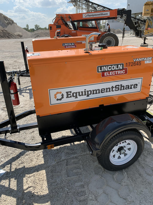 2021 Lincoln Electric Vantage 322 Vantage 322 Ready Pak 3 w/ Decals, ORANGE (includes trailer, cable rack, fender light kit) NO Telematics