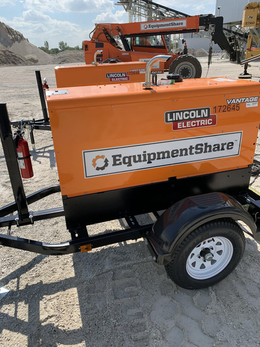 2021 Lincoln Electric Vantage 322 Vantage 322 Ready Pak 3 w/ Decals, ORANGE (includes trailer, cable rack, fender light kit) NO Telematics