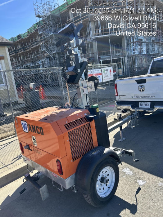 2024 Wanco WLTT-4MM4K Diesel, Deep Sea Controller, Shore Power Plug, Auto Start, (4) 350W LED Floodlights, 4kW Generator, 60 Gal Fuel Tank, 2" Ball, T3