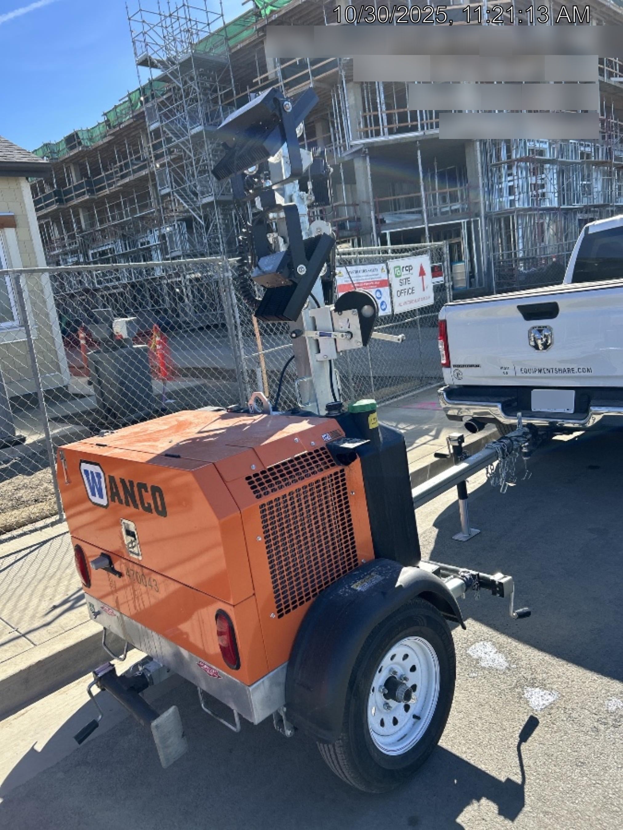 2024 Wanco WLTT-4MM4K Diesel, Deep Sea Controller, Shore Power Plug, Auto Start, (4) 350W LED Floodlights, 4kW Generator, 60 Gal Fuel Tank, 2" Ball, T3