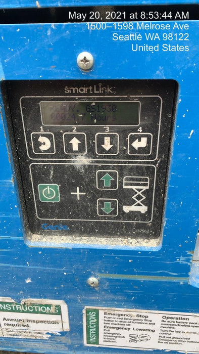 2020 Genie GS-1930 Solid Non Marking Tires, Beacon, Folding rails with half height swing gate, 800W Inverter