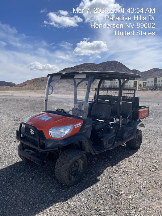 2022 Kubota RTV-X1140W-H Plastic Canopy, Windshield Acrylic Clear, LED Strobe Light, Wire Harness Kit, Back up Alarm