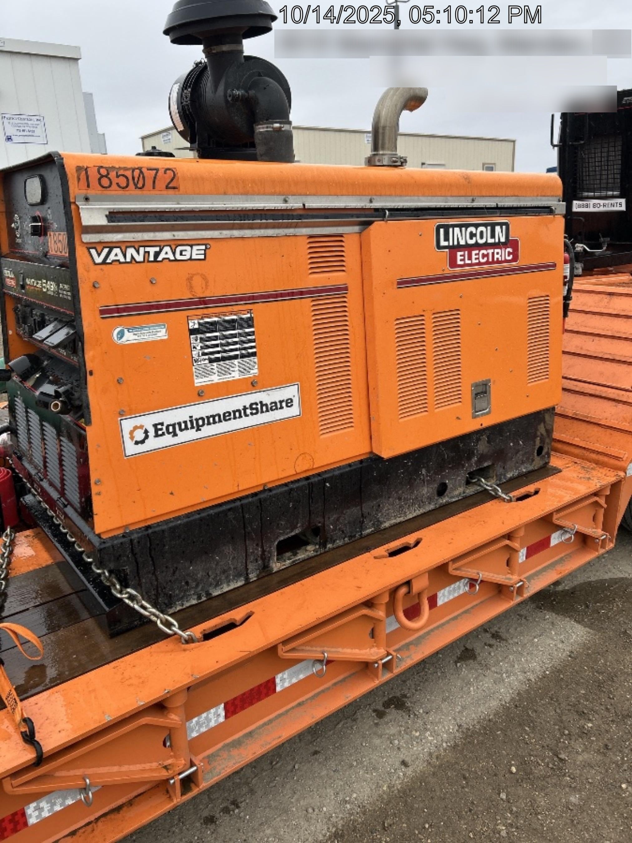 2021 Lincoln Electric Vantage 549X Ready Pak 3, ORANGE (includes trailer, cable rack, fender light kit)