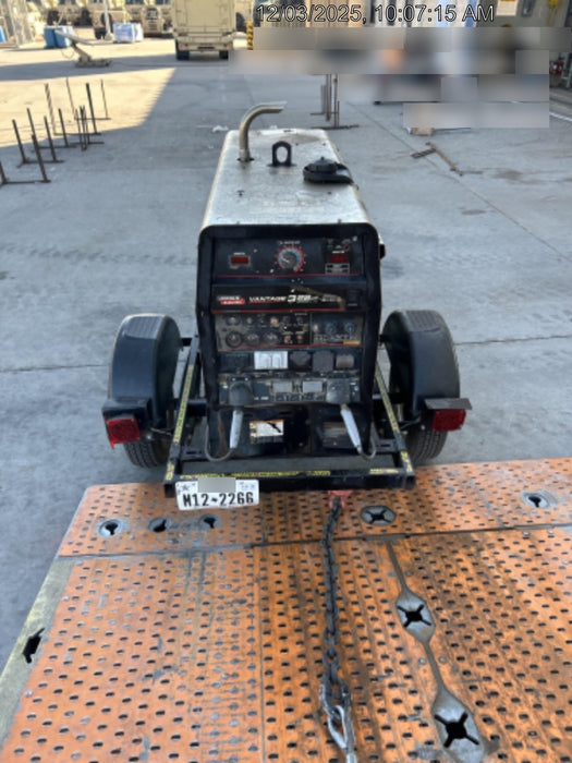2019 Lincoln Electric Vantage 322 Welder Ready-Pak 3, Two wheel trailer, Fender and Light kit, Cable Rack