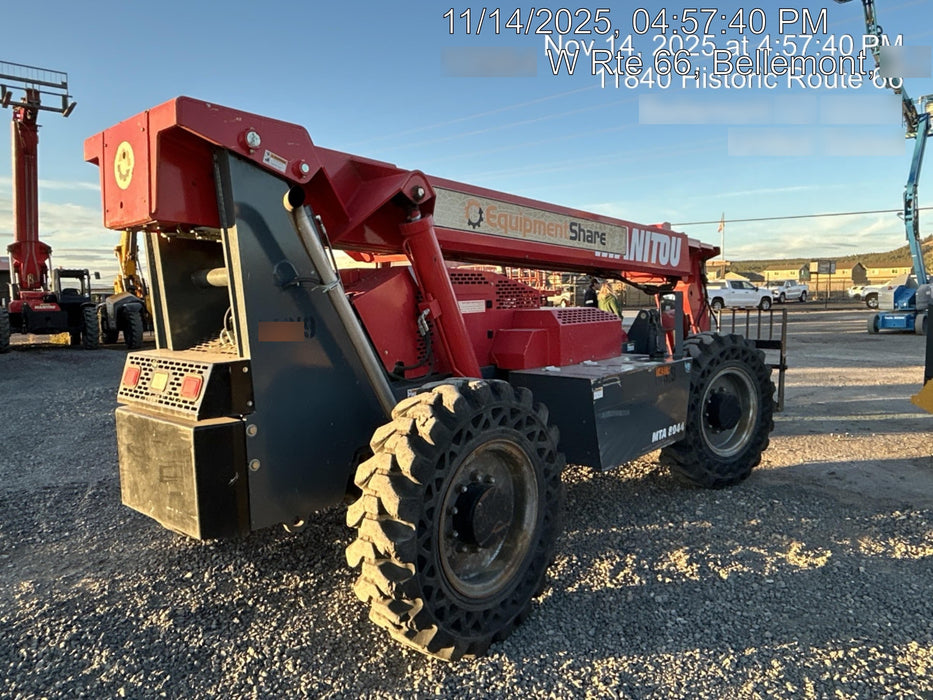 2019 Manitou MTA8044 MTA 8044 - 74 HP T4, Canopy, Worklights/Strobe, Beacon, 66" Carriage, 48" Forks, Solid Tires, Lift Hook, Aux Hydraulics