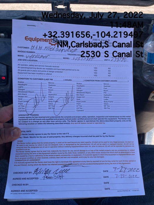 2022 Vac-Tron LP573XDT T4 Koehler Diesel Engine, 500 Gallon Debris Tank, x2 100 Gallon Water Tanks