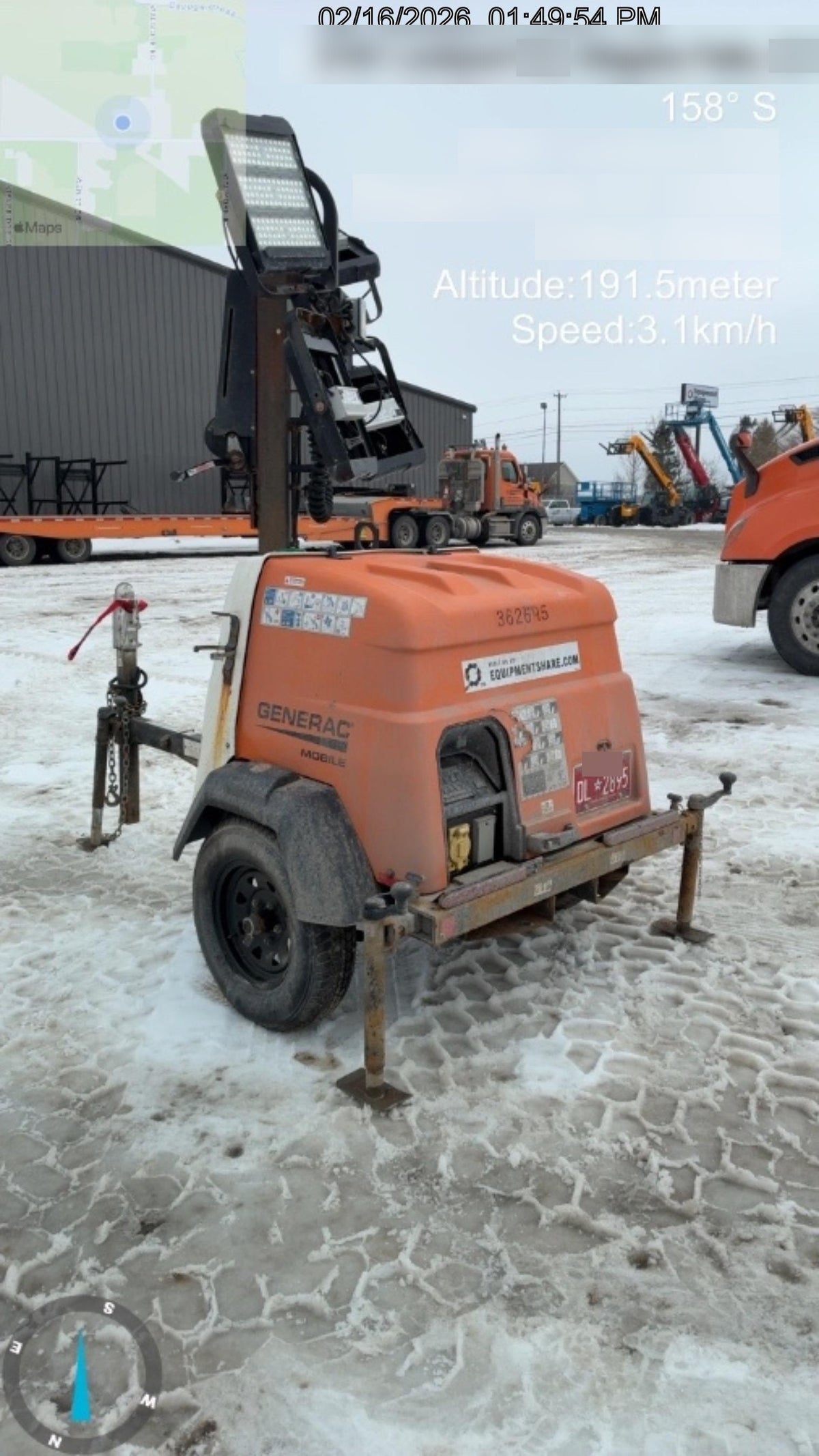 2023 Generac MLT2 Diesel, Flex Switch 120V Input, Powerzone Controller, 
(4) 320W LED Lights, 4kW Generator, 39.9 Gal Fuel Tank, 2" Ball, T3
