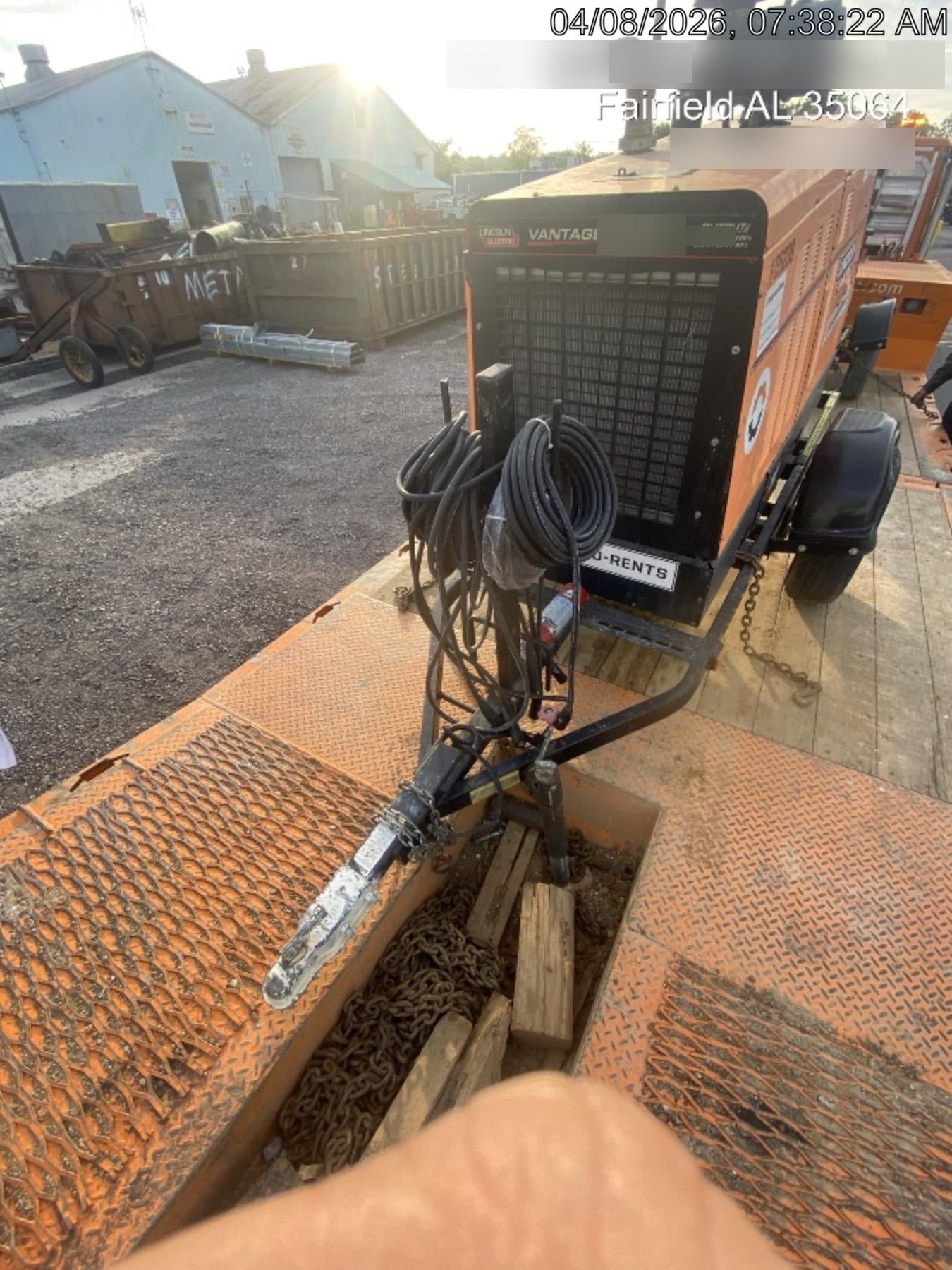 2021 Lincoln Electric Vantage 549X Ready Pak 3, ORANGE (includes trailer, cable rack, fender light kit)