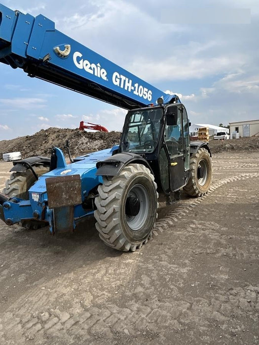 2018 Genie GTH-1056 Genie GTH-1056 w/CAB, Solid Tires, Work Lights, 60" carriage/forks, cab mesh, beacon