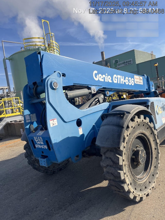 2018 Genie GTH-636 Genie GTH-636 w/Open ROPS, Solid Tires, Work Light/Beacon, 48" Carriage and Forks