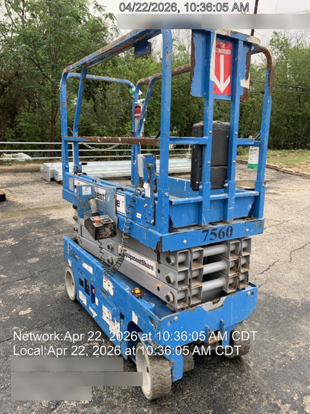 2017 Genie GS-1930 Genie GS-1930 Lift w/Fixed Rail and Chain Entry