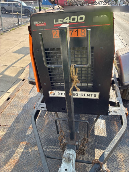 2022 Lincoln Electric LE400 Kubota V1505, Trlr, Cable Rack, Light Kit, ES Decals, T3
