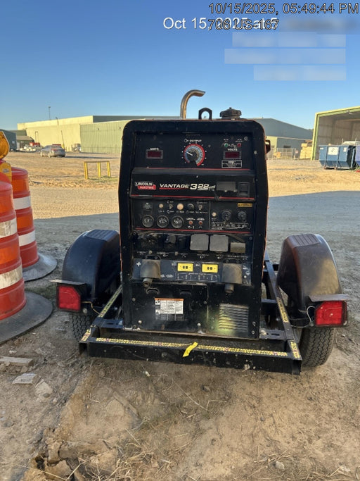 2021 Lincoln Electric Vantage 322 Vantage 322 Ready Pak 3 w/ Decals, ORANGE (includes trailer, cable rack, fender light kit) NO Telematics