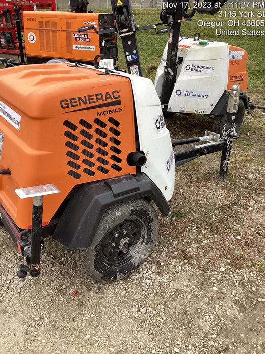 2023 Generac MLT2 Diesel, Flex Switch 120V Input, Powerzone Controller, 
(4) 320W LED Lights, 4kW Generator, 39.9 Gal Fuel Tank, 2" Ball, T3