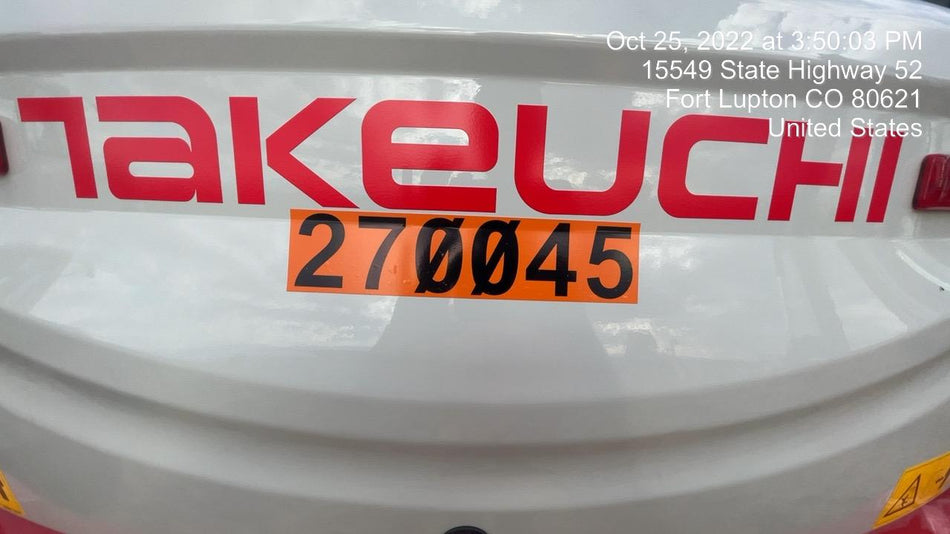 2022 TAKEUCHI TB250-2CR